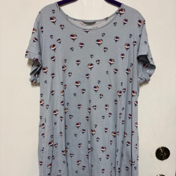 Lands End Short Sleeve 100% Cotton Nightgown. Sz. 1X - Picture 1 of 4